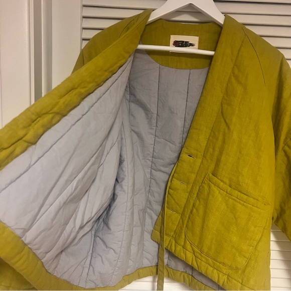 Womens Quilted Short Jackets Cotton  Open Front Coats - Picture 14 of 15